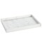 Juvale Large Marble Vanity Tray - Jewelry & Cosmetic Organizer with Drawer Organizer - Bathroom Display with Soap Tray - Home Accent Piece with Marble Decor - 11.7 x 7.7 x 1.1 in White